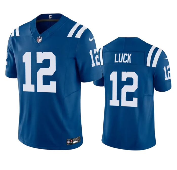 Indianapolis Colts #12 Andrew Luck Blue 2023 F.U.S.E Vapor Untouchable Stitched Football Jersey